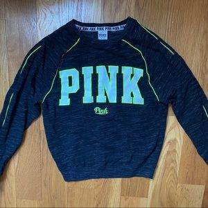 Pink VS Black and Green Crewneck